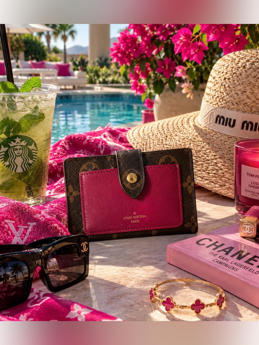 🌺 Louis Vuitton JULIETTE Compact wallet | Fuchsia 👛